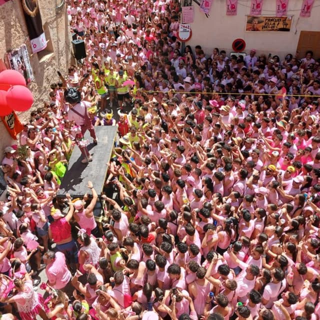 El Much acaba ingressat a l'hospital i eclipsa la llum rosa de la Mucada